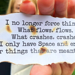 I no longer force things