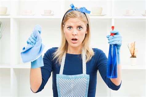 woman cleaning